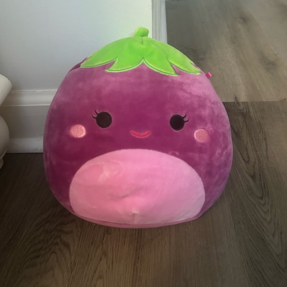 Squishmallows Glena Eggplant 8”